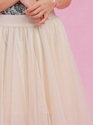Tulle Midi Skirt // Size 10